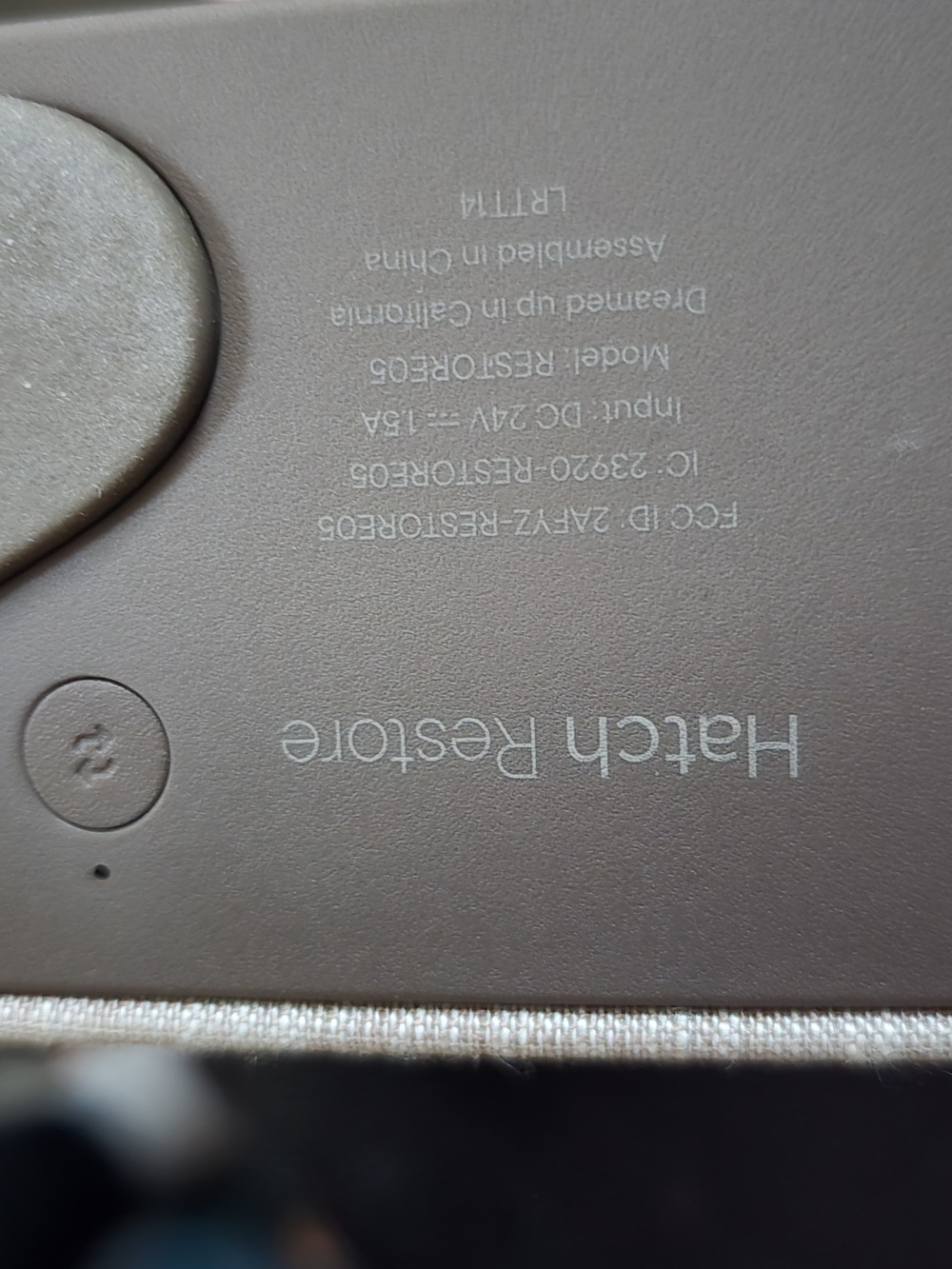 HATCH RESTORE LED Alarm Clock - Neutral Beige - Picture 3 of 3
